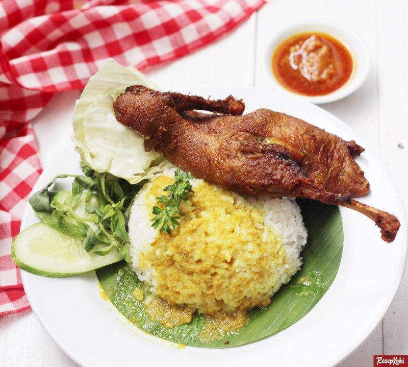 Bebek Balado + Nasi